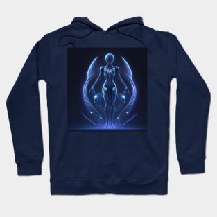 neon lights alien Hoodie